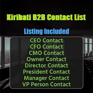 Lista de e-mail comercial de Kiribati