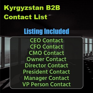 B2B List fan Kirgyzje