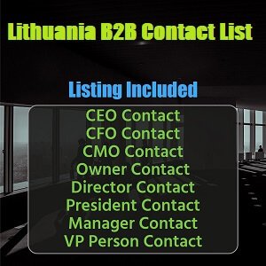 Lista de contatos B2B da Lituânia