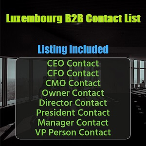 Lista de contactos B2B de Luxemburgo