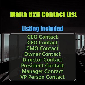 Lista de contatos B2B de Malta