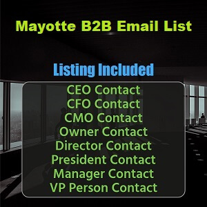 Liste de courrier électronique des entreprises de Mayotte