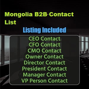 Liste de courrier électronique des entreprises en Mongolie