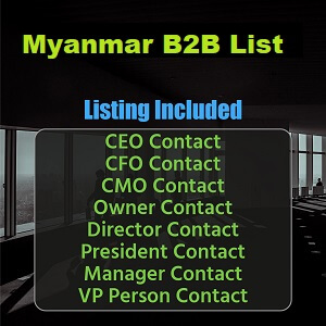 Myanmar zakelijke e-maillijst