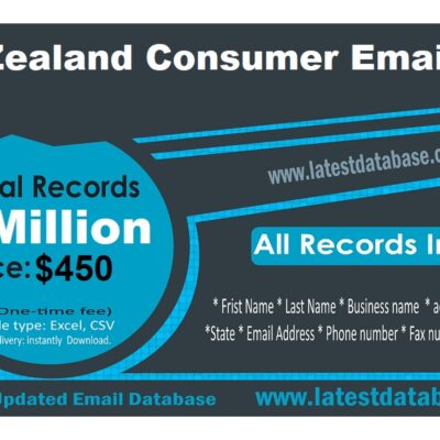Új-zélandi fogyasztói e-mail lista