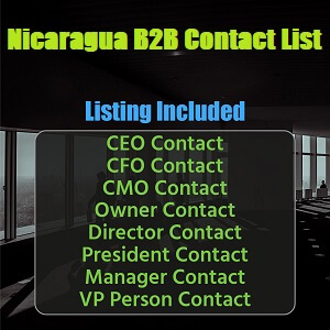 Llista de contactes B2B de Nicaragua