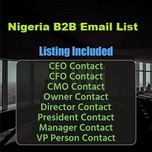 Nigeria Geschäfts-E-Mail-Liste