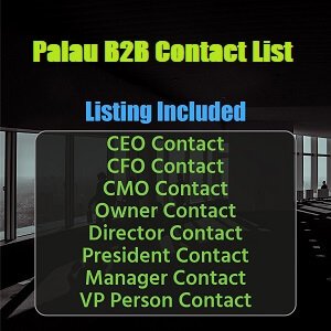 帕勞企業電子郵件列表