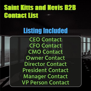 Llista de contactes B2B de Saint Kitts i Nevis