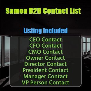 萨摩亚企业电子邮件列表