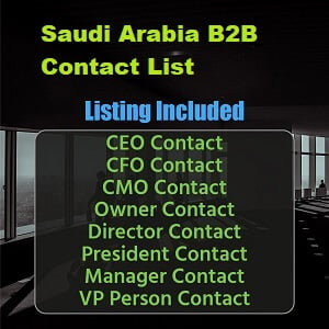 Zakelijke e-maillijst in Saoedi-Arabië