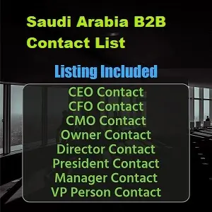 Elenco dei contatti B2B dell'Arabia Saudita