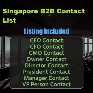 Lista de e-mail comercial de Cingapura