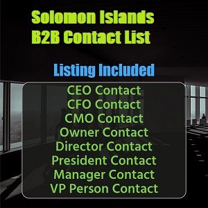 Lista de correo electrónico comercial de las Islas Salomón