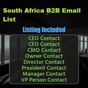 Lõuna-Aafrika ettevõtete e-posti loend