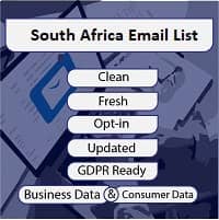 köp e-postlista Sydafrika
