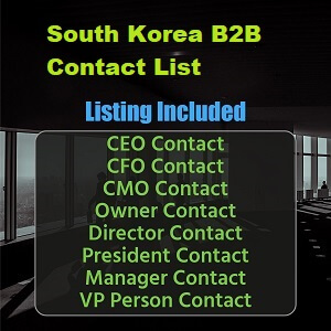 Lista de correo electrónico comercial de Corea del Sur