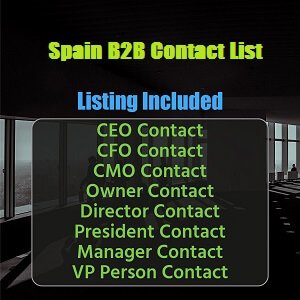 Hispaania B2B kontaktide loend