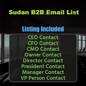 Lista de e-mail comercial do Sudão