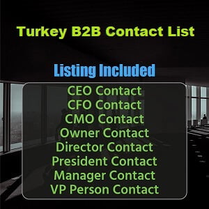 Zakelijke e-maillijst in Turkije