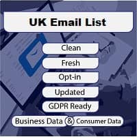 b2c email lists uk