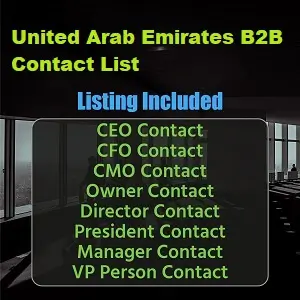 Lista de contatos B2B dos Emirados Árabes Unidos