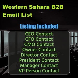 Western Sahara B2B List