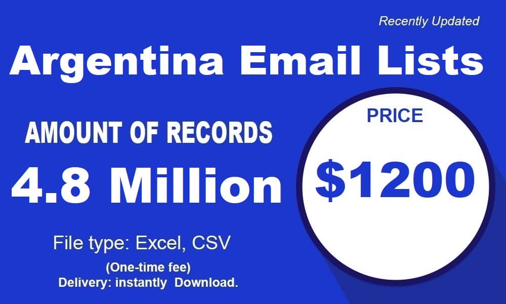 Argentinien E-Mail-Liste
