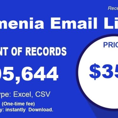 Αρμενία Λίστα ηλεκτρονικού ταχυδρομείου