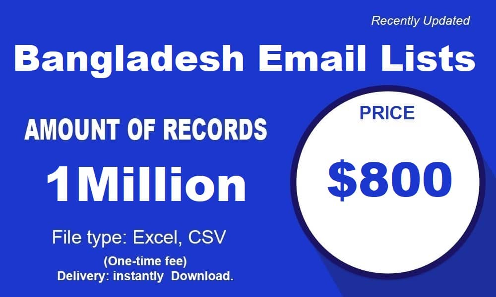 Liste di e-mail in Bangladesh