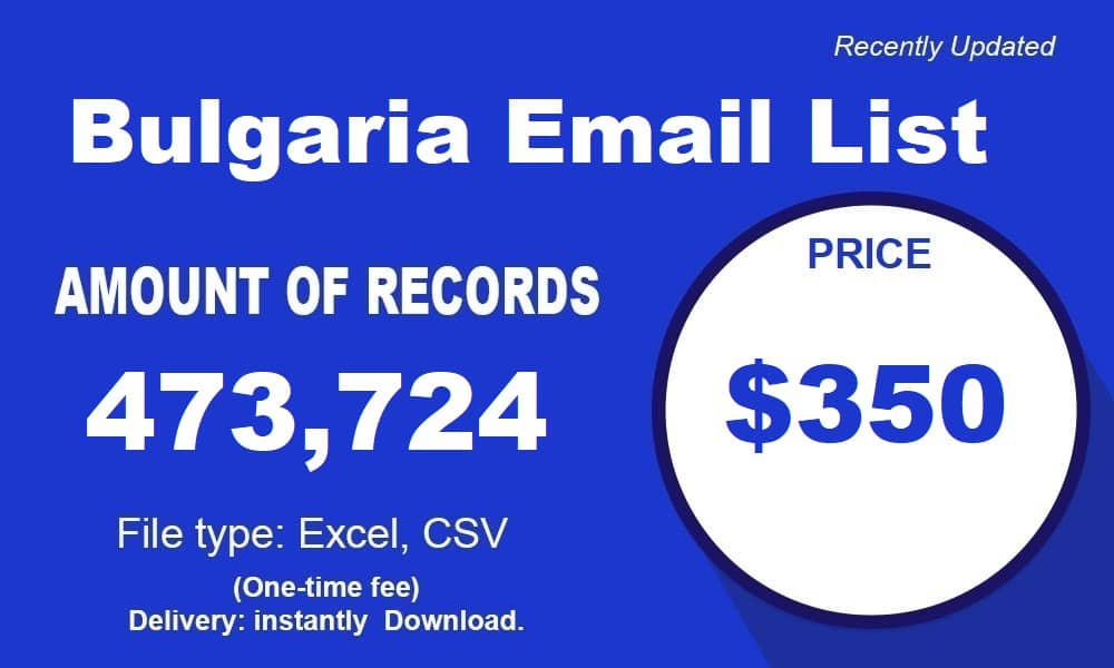 Seznam e-mailů v Bulharsku