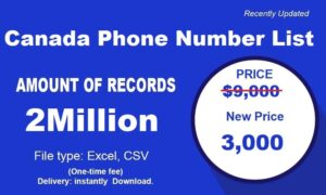 Canada Mobile Number List