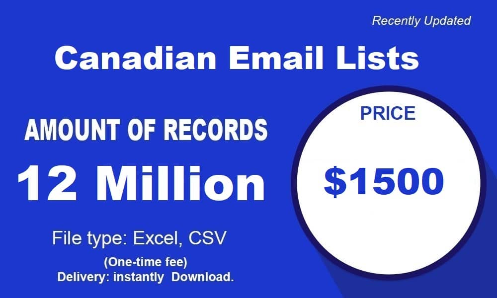 Lista Canadense de Email