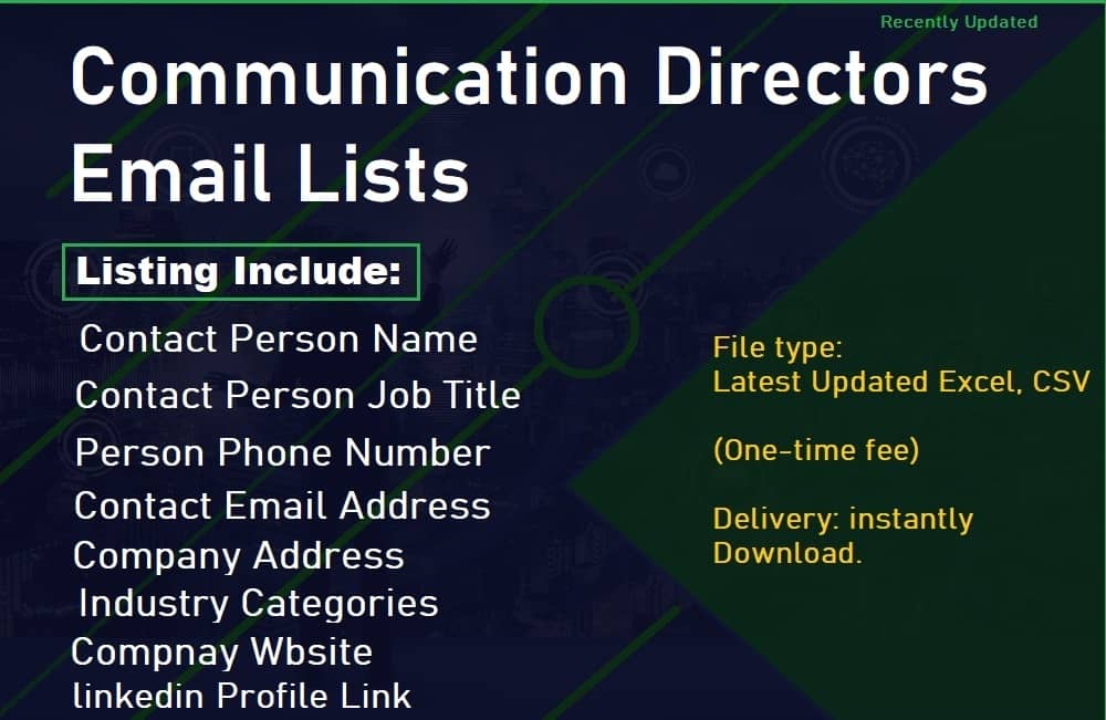 Списоци за е-пошта за директори за комуникација