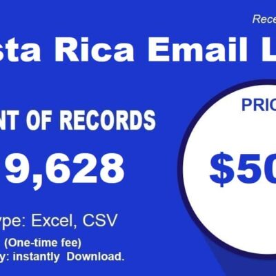Elenco e-mail della Costa Rica