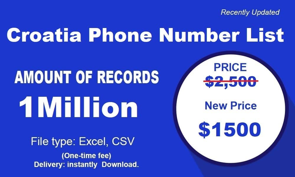 كرواتيا قائمة أرقام الهاتف