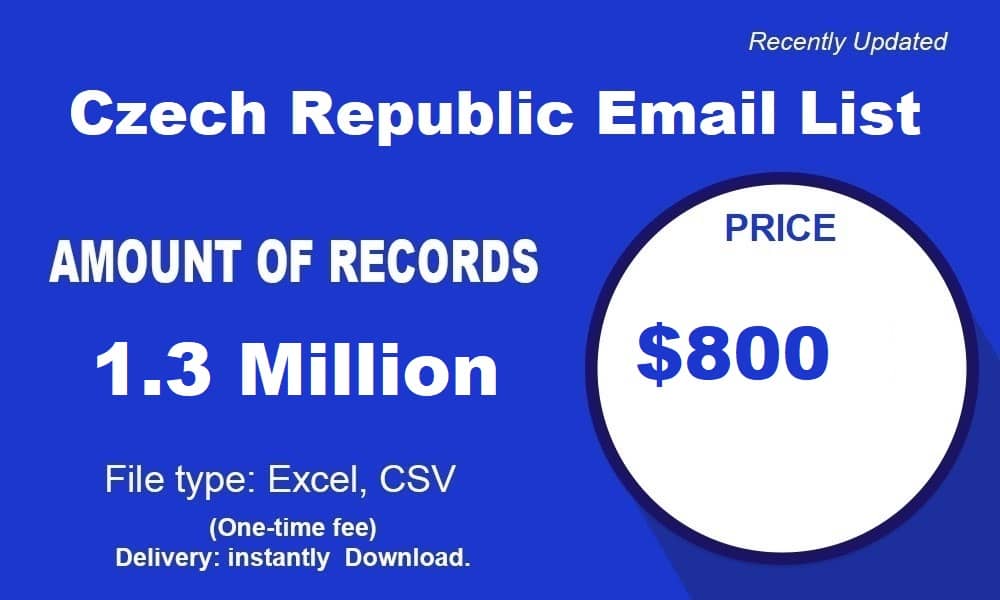 Listahan ng Email ng Czech Republic