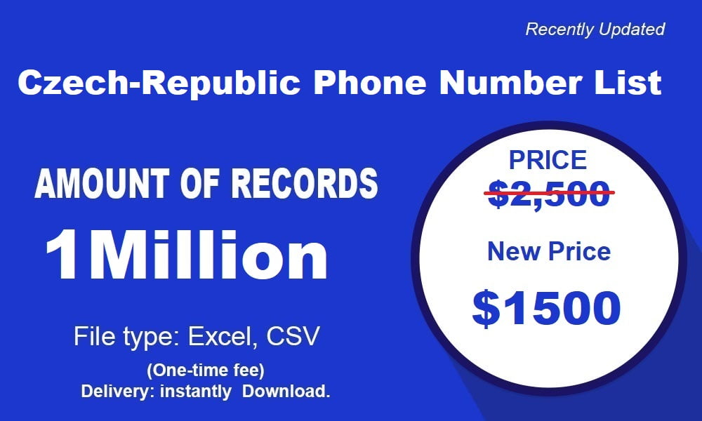 Lista de números de teléfono de la República Checa