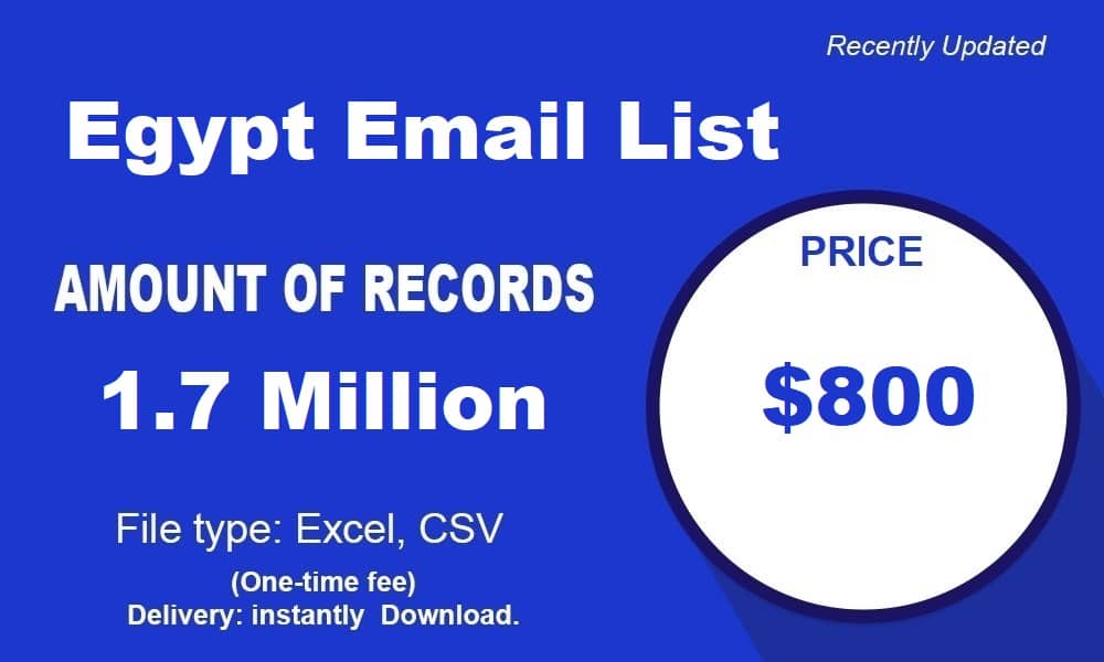 Ägypten E-Mail-Liste