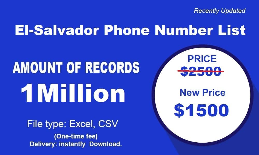 Liste des numéros de téléphone d'El Salvador