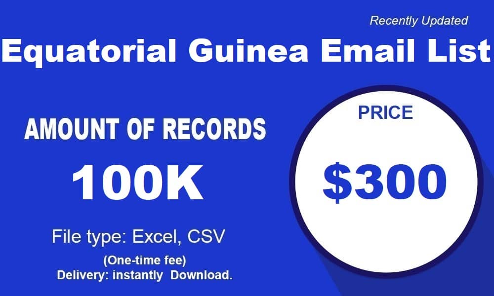 Lista e-mail della Guinea equatoriale