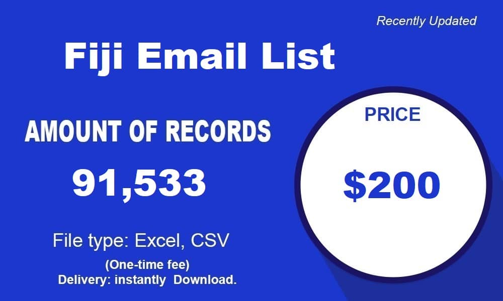 Daftar Email Fiji
