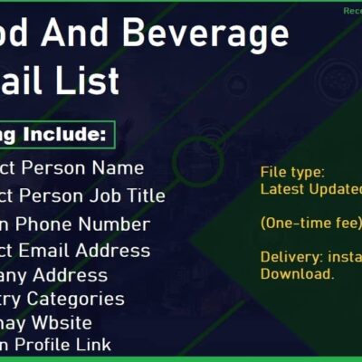 Food And Beverage Email