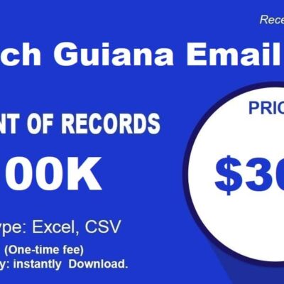 Listahan ng Email ng Guiana ng Pransya