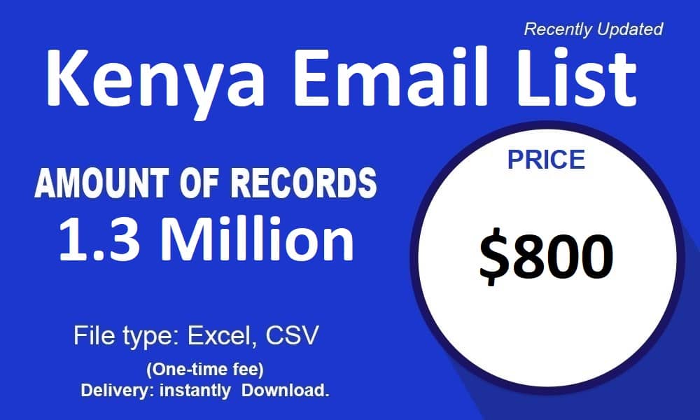 Kenia-E-Mail-Liste