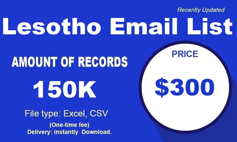 قائمة البريد الإلكتروني في ليسوتو