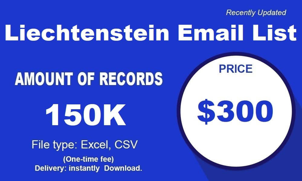 Lista de Email de Liechtenstein