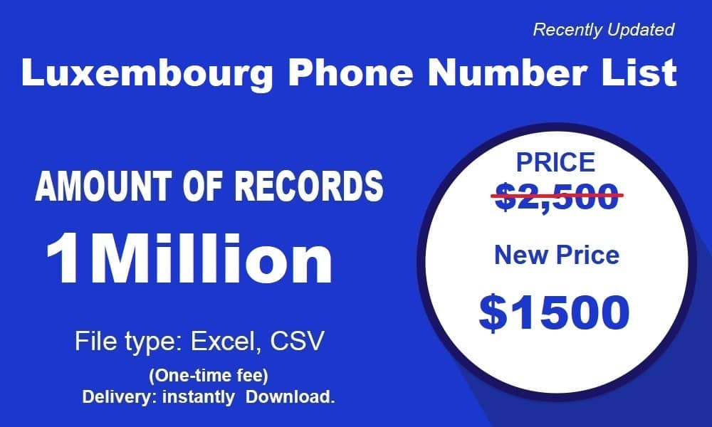 Luxembourg Numéro de téléphone Liste