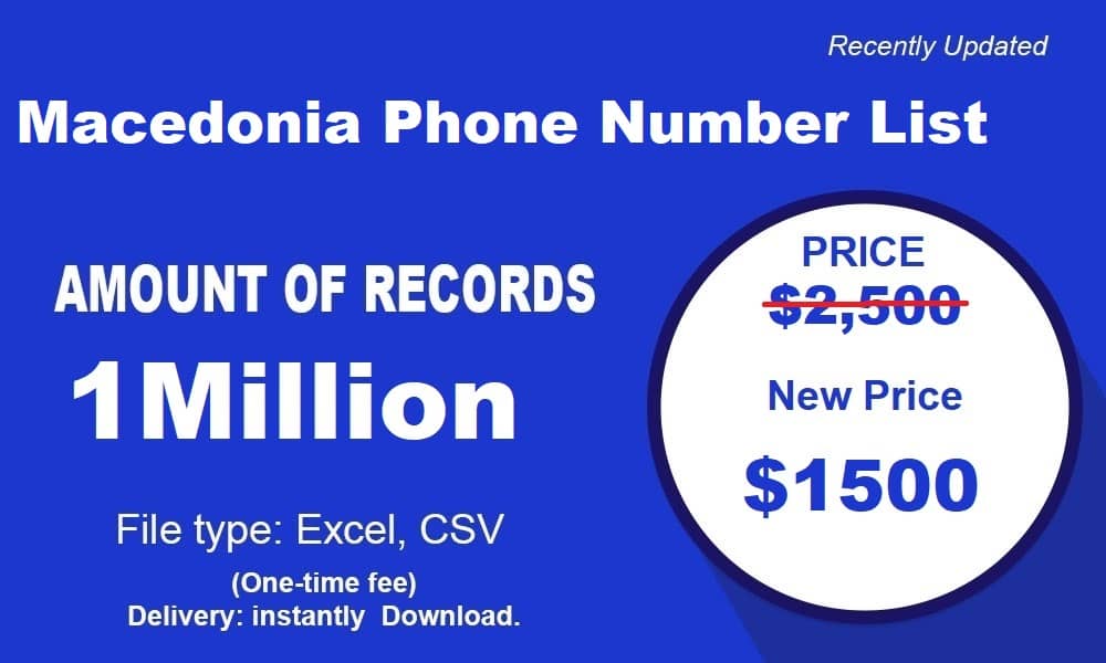Macedonië Telefoonnummerlijst