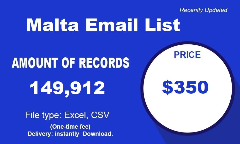 Lista de Emails de Malta
